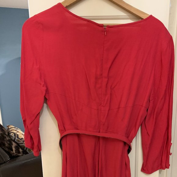 1940s VINTAGE-STYLE Red Mini Dress from Urban Outfitter's Cooperative line - Picture 9 of 12